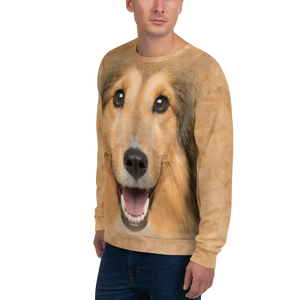 Shetland Sheepdog "All Over Animal" Unisex Sweatshirt by Design Express