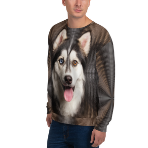 Husky "All Over Animal" Unisex Sweatshirt by Design Express