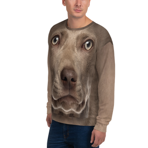Weimaraner "All Over Animal" Unisex Sweatshirt by Design Express