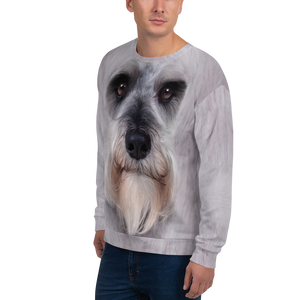Schnauzer "All Over Animal" Unisex Sweatshirt by Design Express