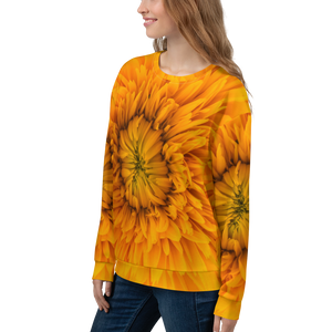 Yellow Flower Unisex Sweatshirt by Design Express