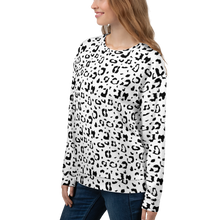 Black & White Leopard Print Unisex Sweatshirt by Design Express