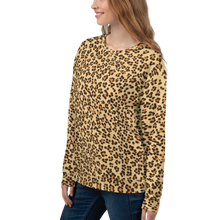 Yellow Leopard Print Unisex Sweatshirt by Design Express