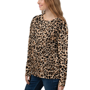 Golden Leopard Unisex Sweatshirt by Design Express