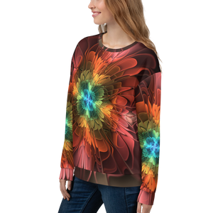 Abstract Flower 03 Unisex Sweatshirt by Design Express