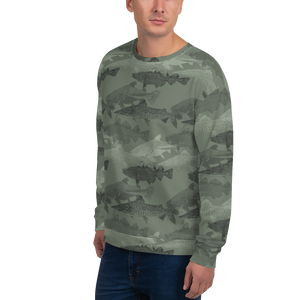 Army Green Catfish Unisex Sweatshirt by Design Express