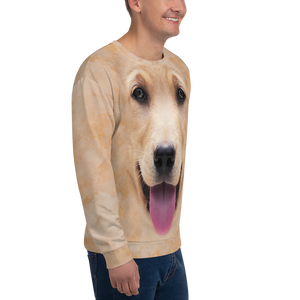Yellow Labrador "All Over Animal" Unisex Sweatshirt by Design Express
