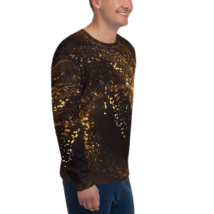 Gold Swirl Unisex Sweatshirt by Design Express