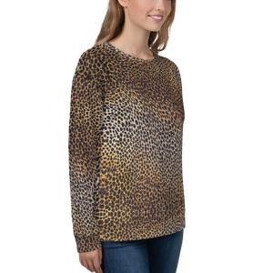 Leopard Brown Pattern Unisex Sweatshirt by Design Express