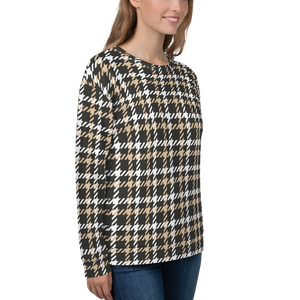 Houndstooth Pattern Unisex Sweatshirt by Design Express