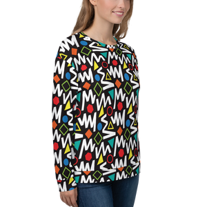 Pop Geometrical Pattern Unisex Sweatshirt by Design Express
