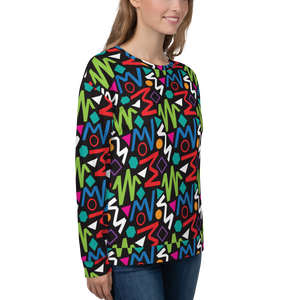 Pop Geometrical Pattern 02 Unisex Sweatshirt by Design Express