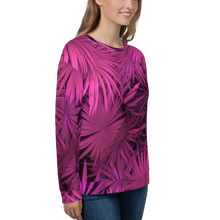 Pink Palm Unisex Sweatshirt by Design Express