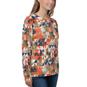 Mid Century Pattern Unisex Sweatshirt by Design Express