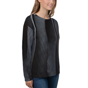 Black Feathers Unisex Sweatshirt by Design Express
