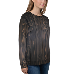 Black Wood Unisex Sweatshirt by Design Express