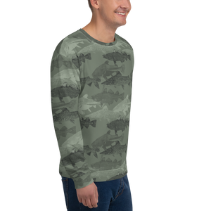 Army Green Catfish Unisex Sweatshirt by Design Express