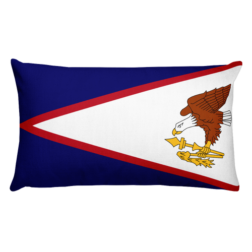 Default Title American Samoa Flag Allover Print Rectangular Pillow Home by Design Express