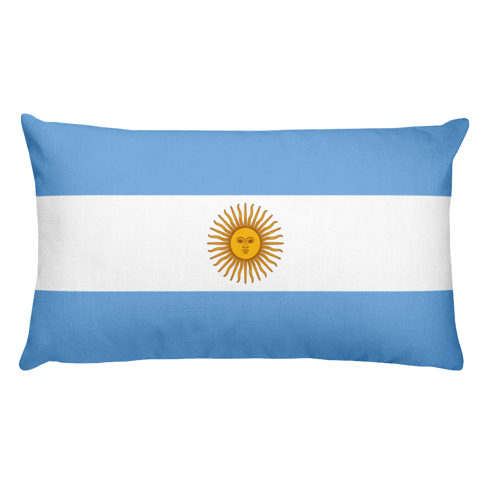 Default Title Argentina Flag Allover Print Rectangular Pillow Home by Design Express