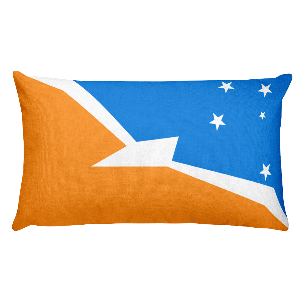 Default Title Argentine Antarctica Flag Allover Print Rectangular Pillow Home by Design Express