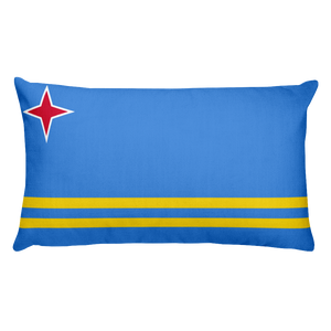 Default Title Aruba Flag Allover Print Rectangular Pillow Home by Design Express