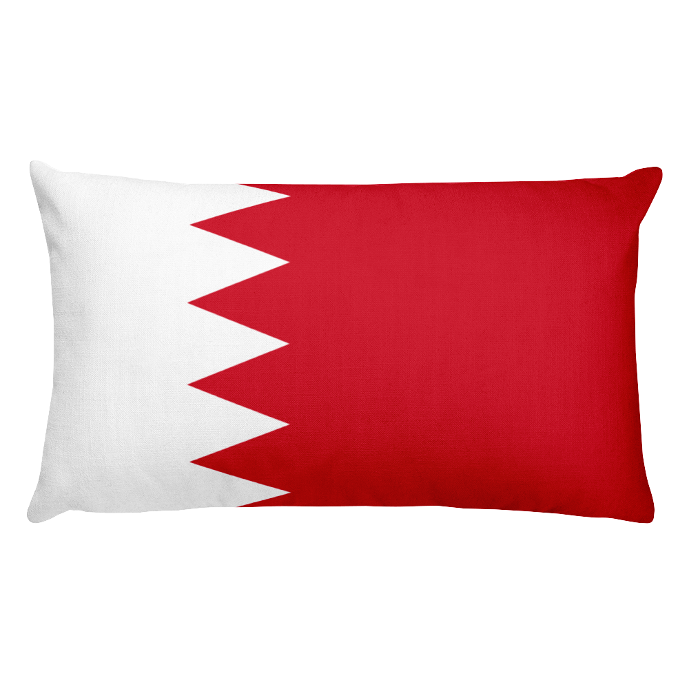 Default Title Bahrain Flag Allover Print Rectangular Pillow Home by Design Express