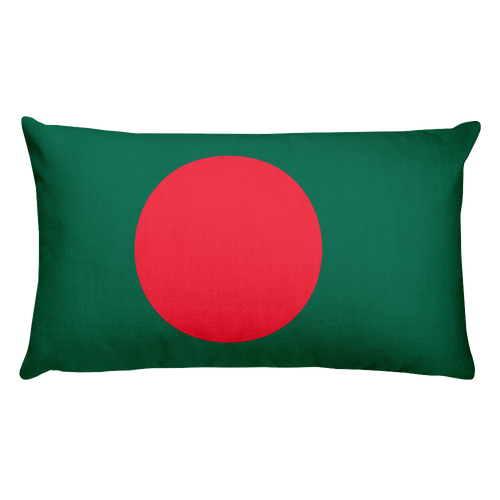 Default Title Bangladesh Flag Allover Print Rectangular Pillow Home by Design Express