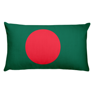 Default Title Bangladesh Flag Allover Print Rectangular Pillow Home by Design Express