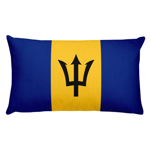 Default Title Barbados Flag Allover Print Rectangular Pillow Home by Design Express