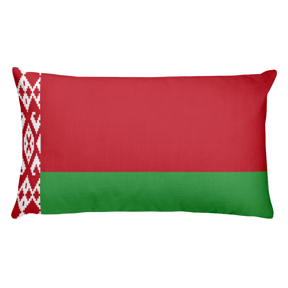 Default Title Belarus Flag Allover Print Rectangular Pillow Home by Design Express