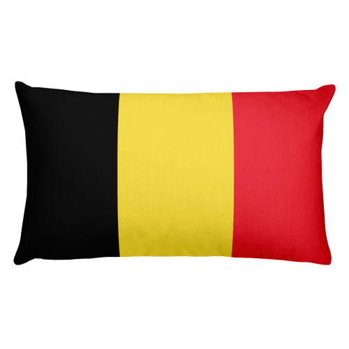 Default Title Belgium Flag Allover Print Rectangular Pillow Home by Design Express