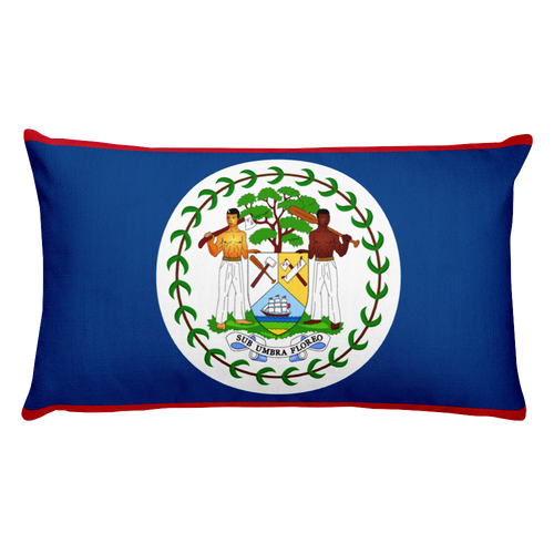 Default Title Belize Flag Allover Print Rectangular Pillow Home by Design Express