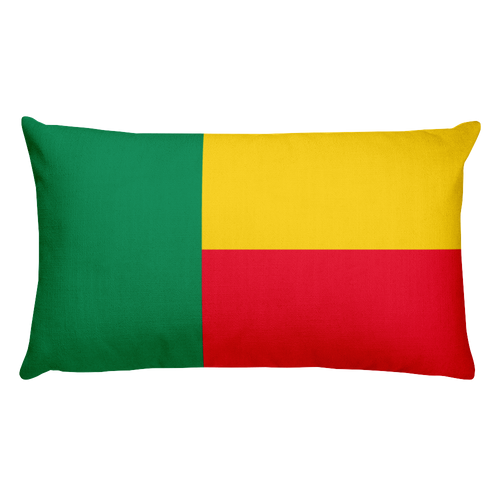 Default Title Benin Flag Allover Print Rectangular Pillow Home by Design Express