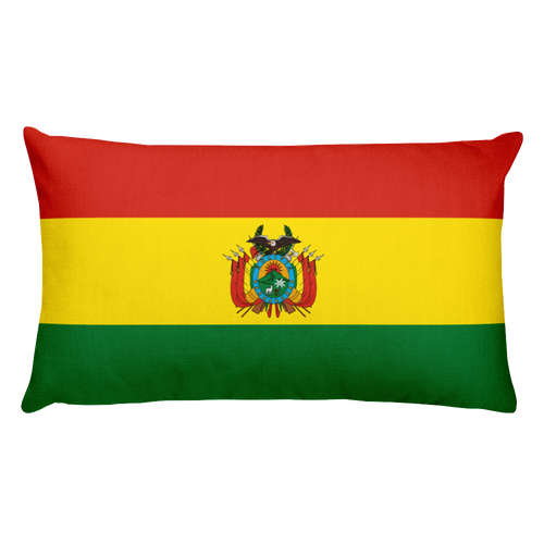 Default Title Bolivia Flag Allover Print Rectangular Pillow Home by Design Express