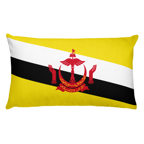 Default Title Brunei Flag Allover Print Rectangular Pillow Home by Design Express