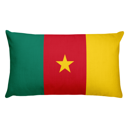 Default Title Cameroon Flag Allover Print Rectangular Pillow Home by Design Express