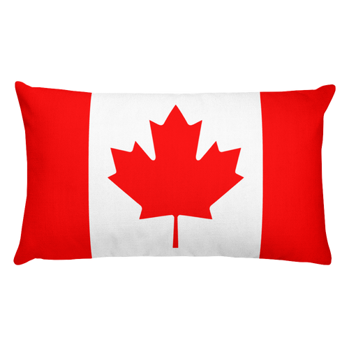 Default Title Canada Flag Allover Print Rectangular Pillow Home by Design Express