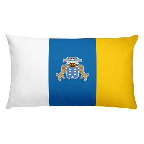 Default Title Canary Islands Flag Allover Print Rectangular Pillow Home by Design Express