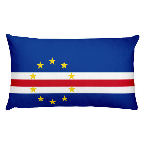 Default Title Cape Verde Flag Allover Print Rectangular Pillow Home by Design Express