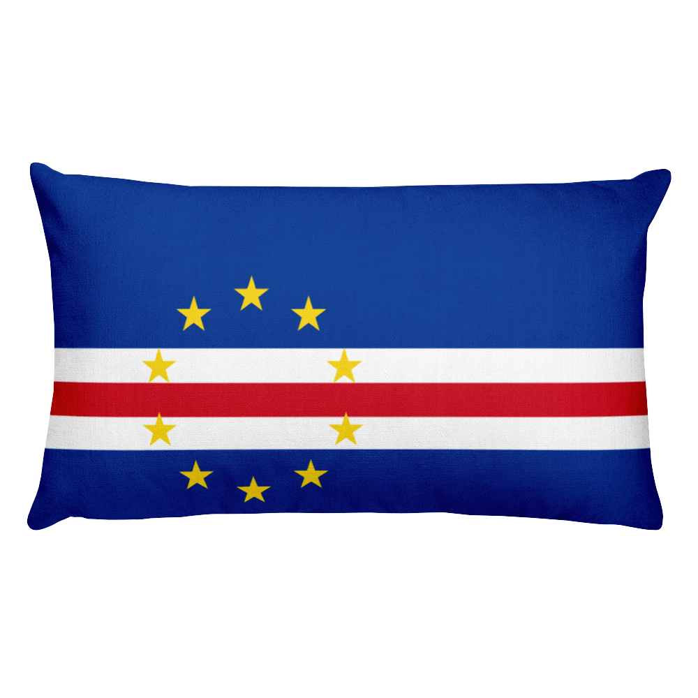 Default Title Cape Verde Flag Allover Print Rectangular Pillow Home by Design Express
