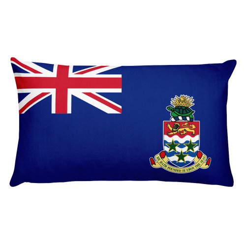 Default Title Cayman Islands Flag Allover Print Rectangular Pillow Home by Design Express