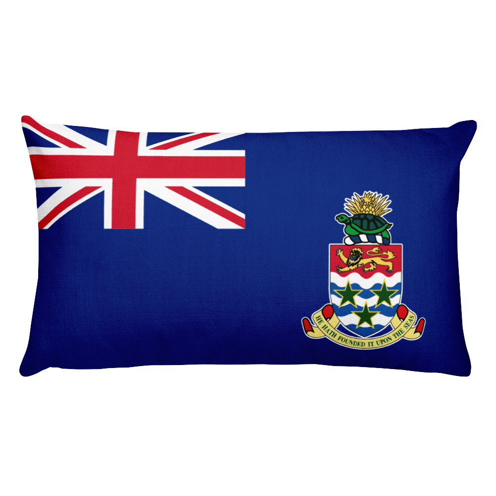 Default Title Cayman Islands Flag Allover Print Rectangular Pillow Home by Design Express