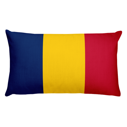 Default Title Chad Flag Allover Print Rectangular Pillow Home by Design Express