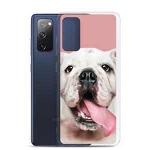 Cute White Bulldog Clear Case for Samsung®