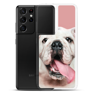 Cute White Bulldog Clear Case for Samsung®