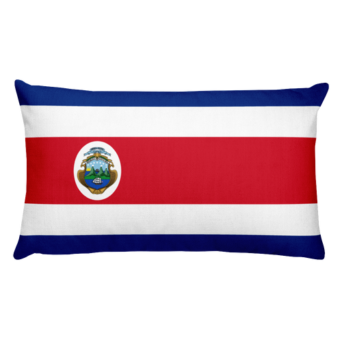 Default Title Costa Rica Flag Allover Print Rectangular Pillow Home by Design Express