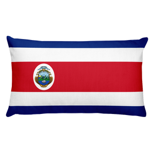 Default Title Costa Rica Flag Allover Print Rectangular Pillow Home by Design Express