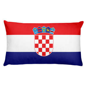Default Title Croatia Flag Allover Print Rectangular Pillow Home by Design Express