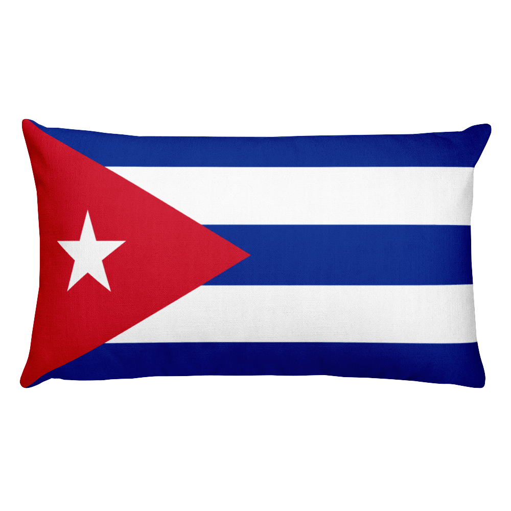 Default Title Cuba Flag Allover Print Rectangular Pillow Home by Design Express