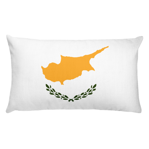 Default Title Cyprus Flag Allover Print Rectangular Pillow Home by Design Express